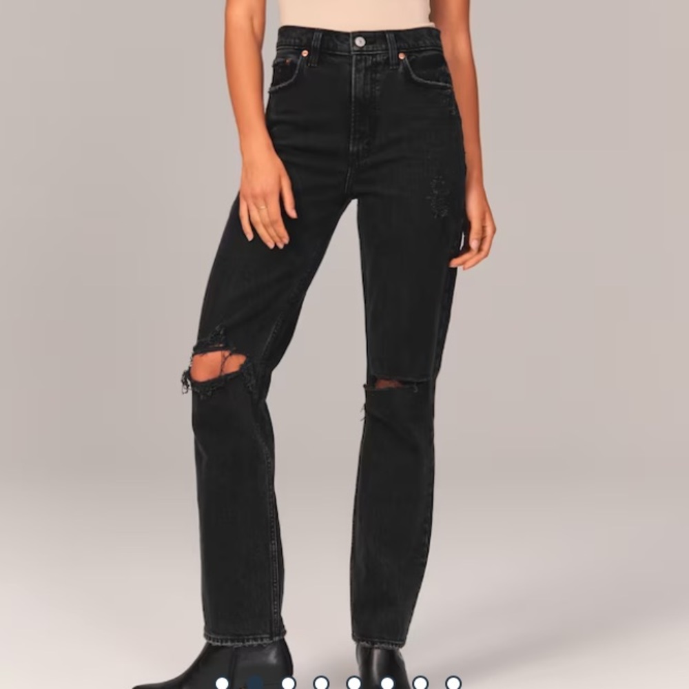 abercrombie 90s straight ultra high rise jeans
